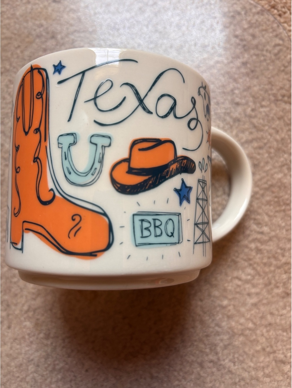 2023 Texas been there series Starbucks 14 ounce coffee mug blue and white